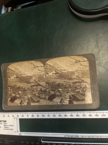 Stereo foto 1904 jungfrau - stereo,
