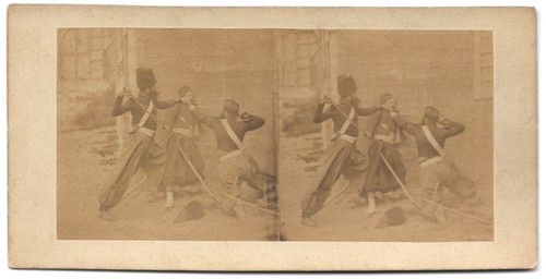 Stereo foto militär - stereo,