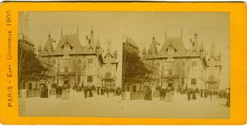 Foto stereoansicht paris expo - stereoansicht,