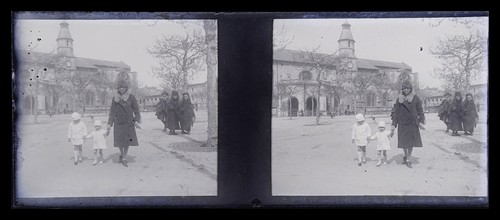 France photo c1920 glasplatte - photo,