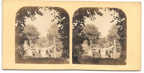 Stereo foto familie garten - stereo, im