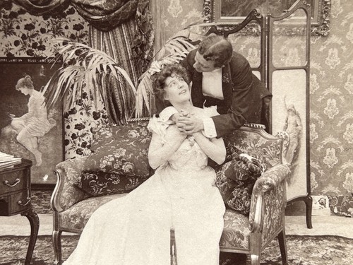 Liebespaar genrebild 1900 - genrebild,