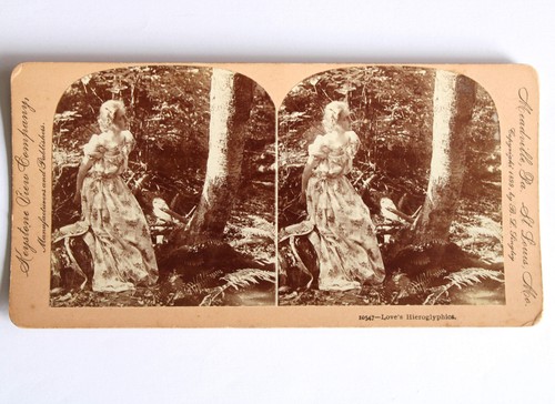 Foto stereo ansicht album frau - ansicht,